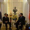 Phó Thủ tướng Vũ Đức Đam hội kiến Phó Thủ tướng Thái Lan Thanasak Patimaprakorn. (Ảnh: Sơn Nam/TTXVN)