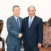 Thủ tướng Nguyễn Xuân Phúc tiếp ông Yoon Dae Hee, nguyên Bộ trưởng điều phối chính sách Văn phòng Thủ tướng Hàn Quốc, Cố vấn cấp cao cấp Chủ tịch Tập đoàn LG. (Ảnh: Thống Nhất/TTXVN)