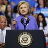 Bà Hillary Clinton phát biểu trong một chiến dịch vận động tranh cử ở Scranton, Pennsylvania ngày 15/8. (Nguồn: AFP/TTXVN)
