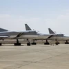 Máy bay chiến đấu Tu-22M3 của Nga tại căn cứ không quân Hamedan ở Iran. (Nguồn: Tasnim/TTXVN)
