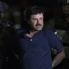 Cảnh sát áp giải trùm ma túy Joaquin "El Chapo" Guzman Loera tại Mexico City ngày 8/1. (Nguồn: THX/TTXVN)