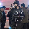 Cảnh sát làm nhiệm vụ tại Côn Minh. (Nguồn: AFP)