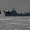 Tàu chiến của hải quân Nga tham gia cuộc tập trận ngày 9/9. (Nguồn: AFP/TTXVN)