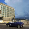 Đại sứ quán Mỹ tại thủ đô La Habana, Cuba. (Nguồn: AFP/TTXVN)