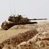 Binh sĩ Thổ Nhĩ Kỳ trong chiến dịch quân sự chống IS tại Gaziantep, khu vực biên giới với Syria, ngày 27/8. (Nguồn: AFP/TTXVN)