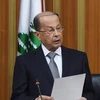 Tân Tổng thống Michel Aoun tuyên thệ nhậm chức tại Beirut ngày 31/10. (Nguồn: THX/TTXVN)