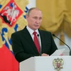 Tổng thống Nga Vladimir Putin tại thủ đô Moskva ngày 4/11. (Nguồn: THX/TTXVN)