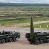 Tên lửa chiến thuật Iskander-M của quân đội Nga trong cuộc diễn tập tại Kubinka, Nga, ngày 9/9. (Nguồn: EPA/TTXVN)
