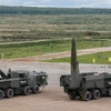 Tên lửa chiến thuật Iskander-M của quân đội Nga trong cuộc diễn tập tại Kubinka, Nga, ngày 9/9. (Nguồn: EPA/TTXVN)