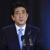 Thủ tướng Nhật Bản Shinzo Abe tại cuộc họp báo ở Buenos Aires (Argentina) ngày 21/11. (Nguồn: AFP/TTXVN)