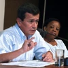 Trưởng đoàn đàm phán của ELN Pablo Beltrán trong cuộc họp báo tại La Habana, Cuba ngày 27/6/2007. (Nguồn: AFP/TTXVN)