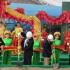 Đại diện lãnh đạo tỉnh Lạng Sơn thực hiện nghi thức động thổ, khởi công dự án. (Ảnh: Doãn Hoàng Nam/TTXVN)