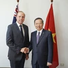 Thượng nghị sỹ Peter Dutton, Bộ trưởng Nhập cư và Bảo vệ biên giới Australia tiếp Bộ trưởng Bộ Công an Tô Lâm. (Ảnh: Nguyễn Khánh Lin/TTXVN)