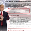 [Infographics] Chính sách đối nội, đối ngoại của ông Donald Trump