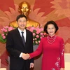 Chủ tịch Quốc hội Nguyễn Thị Kim Ngân tiếp Ngài Lee Hyuk, Đại sứ Hàn Quốc tại Việt Nam. (Ảnh: Trọng Đức/TTXVN)