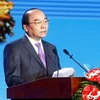 Thủ tướng Nguyễn Xuân Phúc phát biểu tại Lễ kỷ niệm. (Ảnh:Thống Nhất/TTXVN)