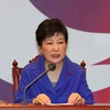 Bà Park Geun-Hye tại một cuộc họp ở Seoul ngày 9/12. (Nguồn: AFP/TTXVN)