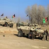 Lực lượng an ninh Afghanistan trong chiến dịch truy quét phiến quân Taliban ở tỉnh Ghazni. (Nguồn: THX/TTXVN)