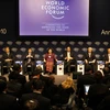 Phiên họp đặc biệt về Cộng đồng Đông Á tại Hội nghị thường niên Diễn đàn Kinh tế Thế giới (WEF) Davos 2010 với sự tham dự của Thủ tướng Nguyễn Tấn Dũng. (Ảnh: Đức Tám/TTXVN)