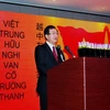 Tổng Lãnh sự Nguyễn Tiến Hồng phát biểu tại chiêu đãi. (Ảnh: Xuân Tuấn/Vietnam+)