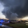 Mây đen bao phủ bầu trời ở Adel, bang Georgia, Mỹ. (Ảnh minh họa: EPA/TTXVN)