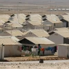 Trại tị nạn dành cho người di cư Syria ở Azraq, miền bắc Jordan. (Nguồn: AFP/TTXVN)