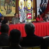 Phó Tổng thống Venezuela Tareck El Aissami (giữa) tại một cuộc họp ở Caracas ngày 14/2. (Nguồn: EPA/TTXVN)