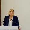 Ứng cử viên Tổng thống Pháp của đảng cực hữu "Mặt trận Quốc gia" (FN), bà Marine Le Pen. (Nguồn: AFP/TTXVN)
