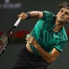 Federer thi đấu tại giải BNP Paribas Open tại Indian Wells, Mỹ, ngày 12/3. (Nguồn: AFP/TTXVN)