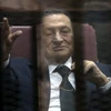 Cựu Tổng thống Ai Cập Hosni Mubarak tại phiên tòa xét xử ông ở Cairo ngày 29/4/2015. (Nguồn: EPA/TTXVN)