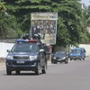 Cảnh sát tuần tra tại Kinshasa, Congo. (Nguồn: AP/TTXVN)