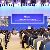 Phó Thủ tướng Chính phủ Trung Quốc Trương Cao Lệ phát biểu tại Diễn đàn. (Ảnh: Vĩnh Hà-Trung Kiên/Vietnam+)