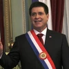 Tổng thống Horacio Cartes trong lễ tuyên thệ nhậm chức. (Nguồn: AFP/TTXVN)