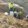 Công nhân khai quật được các bộ hài cốt này gần khu vực Sur Baher, tại Jerusalem. (Nguồn: timesofisrael.com)
