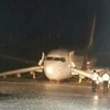Chiếc Boeing 737-800 mang số hiệu MH2718 của hàng không Malaysia đã bị trượt khỏi đường băng. (Nguồn: Nst.com.my)