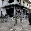 Binh sỹ Syria tuần tra tại thị trấn al-Bab. (Ảnh: AP/TTXVN)