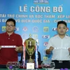 Bốc thăm xếp lịch thi đấu giải bóng đá nữ Vô địch quốc gia Cúp Thái Sơn Bắc 2017. (Ảnh: Quốc Khánh/TTXVN)
