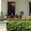 Phó Tổng thống Mike Pence​ gặp Tổng thống Joko Widodo​. (Nguồn: AP)