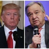 Ông Donald Trump (trái) và Tổng Thư ký Liên hợp quốc​ Antonio Guterres​. (Nguồn: AFP)