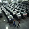 Một nhà máy sản xuất thép của Trung Quốc ở Hàm Đan, tỉnh Hà Bắc, miền bắc Trung Quốc ngày 21/4. (Nguồn: AFP/TTXVN)