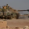 Binh sỹ Thổ Nhĩ Kỳ tham gia cuộc chiến chống IS tại làng Beraan, phía bắc thành phố Aleppo ngày 24/10. (Nguồn: AFP/TTXVN)
