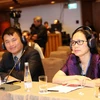 Đoàn Việt Nam dự Hội nghị chuyên đề IPU khu vực châu Á - Thái Bình Dương. (Ảnh: Trọng Đức/TTXVN)