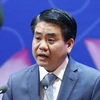Chủ tịch Ủy ban Nhân dân thành phố Hà Nội Nguyễn Đức Chung. (Ảnh: Thống Nhất/TTXVN)