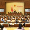 Lễ khai mạc Kỳ họp thứ ba, Quốc hội khoá XIV được tổ chức trọng thể tại Nhà Quốc hội ở Thủ đô Hà Nội. (Ảnh: Doãn Tấn/TTXVN)