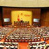 Lễ khai mạc Kỳ họp thứ ba, Quốc hội khoá XIV được tổ chức trọng thể tại Nhà Quốc hội ở Thủ đô Hà Nội. (Ảnh: Nguyễn Dân - TTXVN)