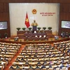 Lễ khai mạc Kỳ họp thứ ba, Quốc hội khóa XIV được tổ chức trọng thể tại Nhà Quốc hội ở Thủ đô Hà Nội. (Ảnh: Văn Điệp/TTXVN)
