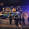 Cảnh sát phong tỏa hiện trường vụ tấn công ở Cầu London ngày 3/6. (Nguồn: AFP/TTXVN)