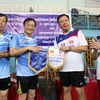 Giao lưu thể thao giữa ĐSQ Việt Nam và VP Chủ tịch nước Lào