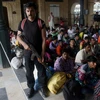 Ngư dân Ấn Độ được trả tự do tại Karachi, Pakistan ngày 9/7. (Nguồn: EPA/TTXVN)