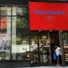 Một chi nhánh của Ngân hàng Mỹ Bank of America ở New York City, Mỹ. (Nguồn: AFP/TTXVN)